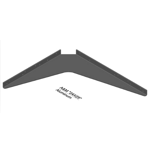 BRACKET-24X29-BRUSHED ALUMINUM - image 1